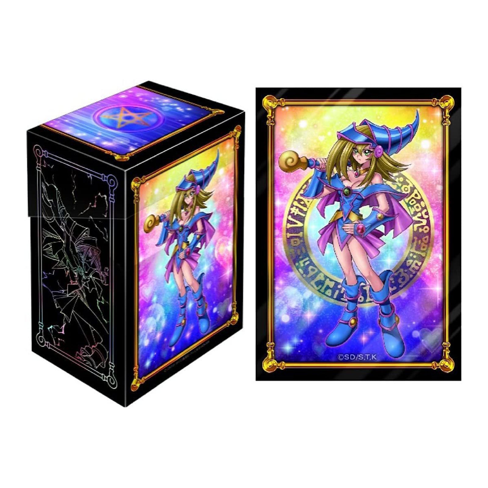 Konami Yugioh Duelist Deck Case & Protector Set Black Magician Girl mongkletoyz Konami Yugioh Duelist Deck Case & Protector Set Black Magician Girl mongkletoyz