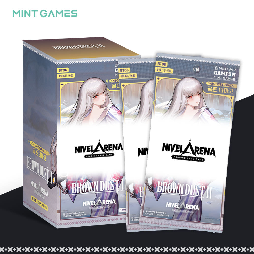 Korean Nivel Arena Cards Game - BROWN DUST II Booster Box “Golden Tamago BT06”