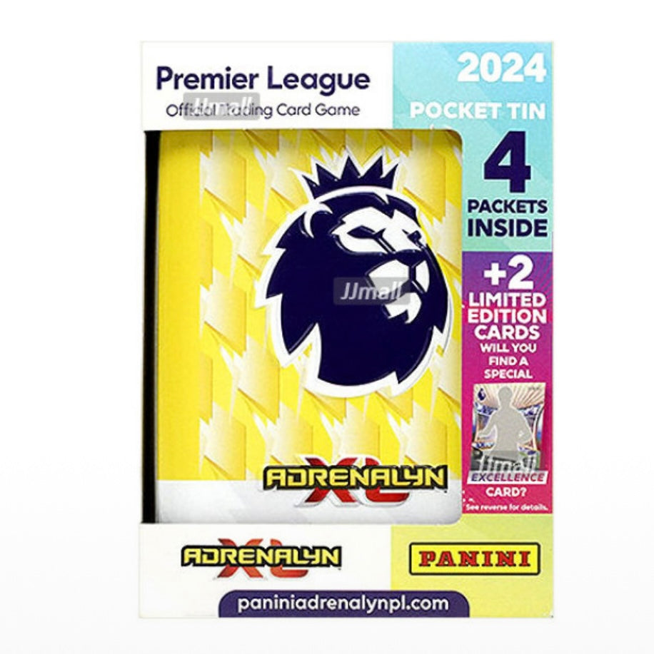 Panini Premier League Adrenalyn XL 2024 Pocket Tin 7 Booster Limited Edition Cards Panini Premier League Adrenalyn XL 2024 Pocket Tin 7 Booster Limited Edition Cards