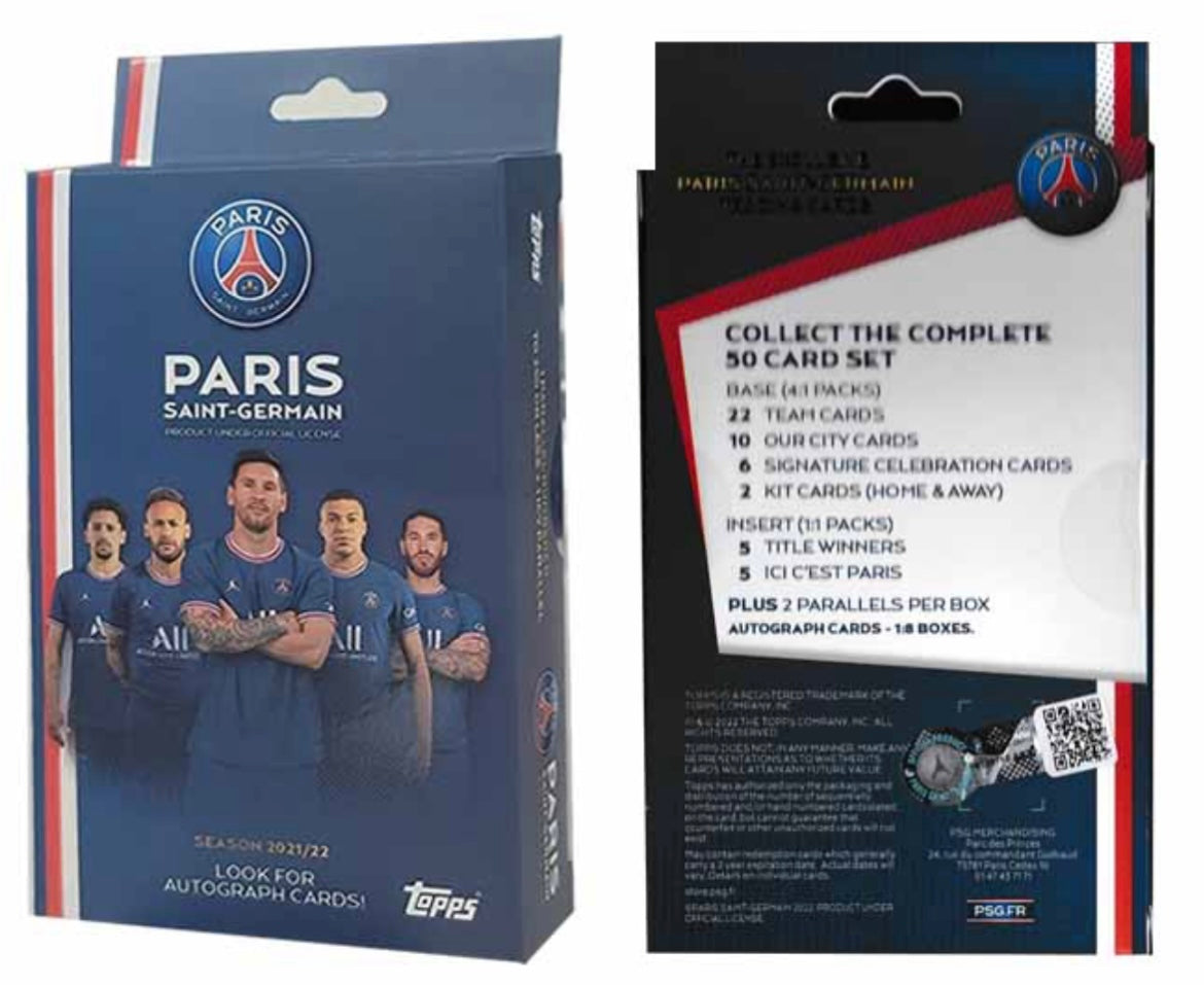 2021-22 Top's Paris Saint-Germain Football Trading Card - Team Set