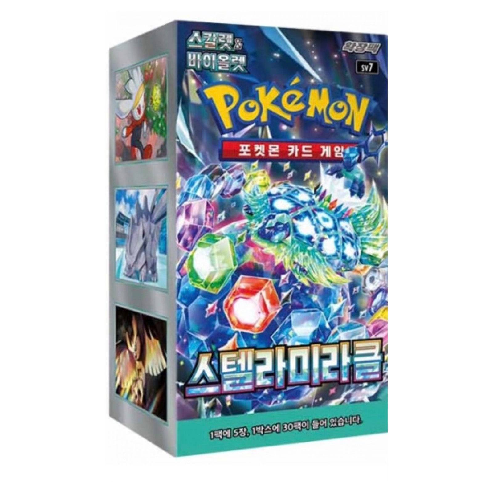Pokemon Card TCG "Stellar Miracle" Korean Booster(30 Packs) Box New Sealed sv7 Pokemon Card TCG "Stellar Miracle" Korean Booster(30 Packs) Box New Sealed sv7