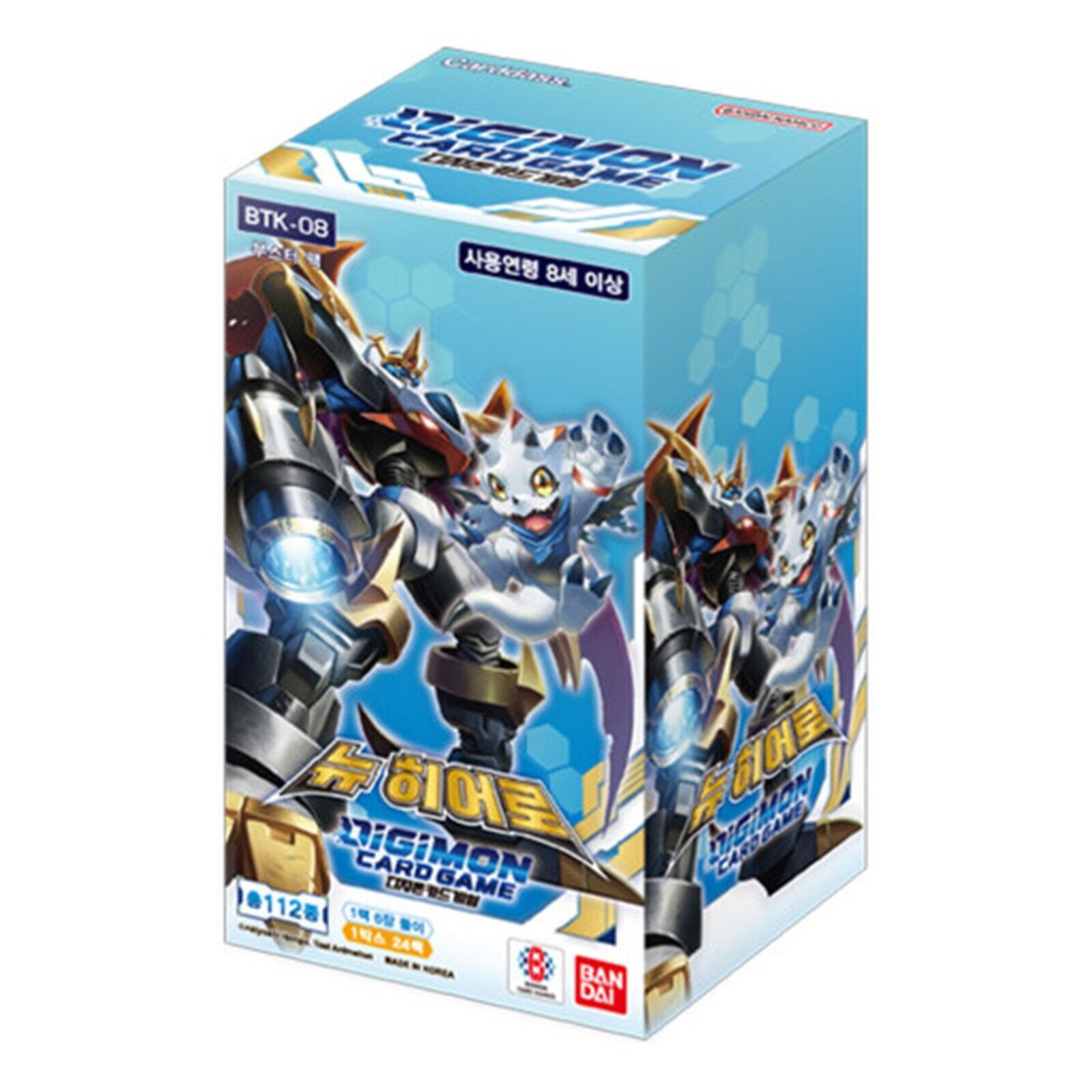 DIGIMON Card Game New Hero Booster Box Korean Version BTK-08 DIGIMON Card Game New Hero Booster Box Korean Version BTK-08