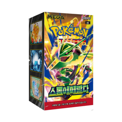 Pre Order [Korean PTCG M5]Pokemon Playing Card MEGA Storm Emeralda Booster Sealed Box(30 packs)
