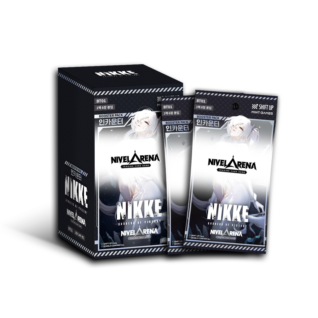 公式 NIKKE TCG NIVEL ARENA 3BOX シュリンク付 限定 NIKKE NIVEL ARENA Card Booster Box Encounter Korean Version