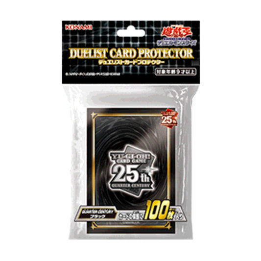 Yugioh Duelist Card Protector 25th anniversary Black 100 Sleeves/Konami