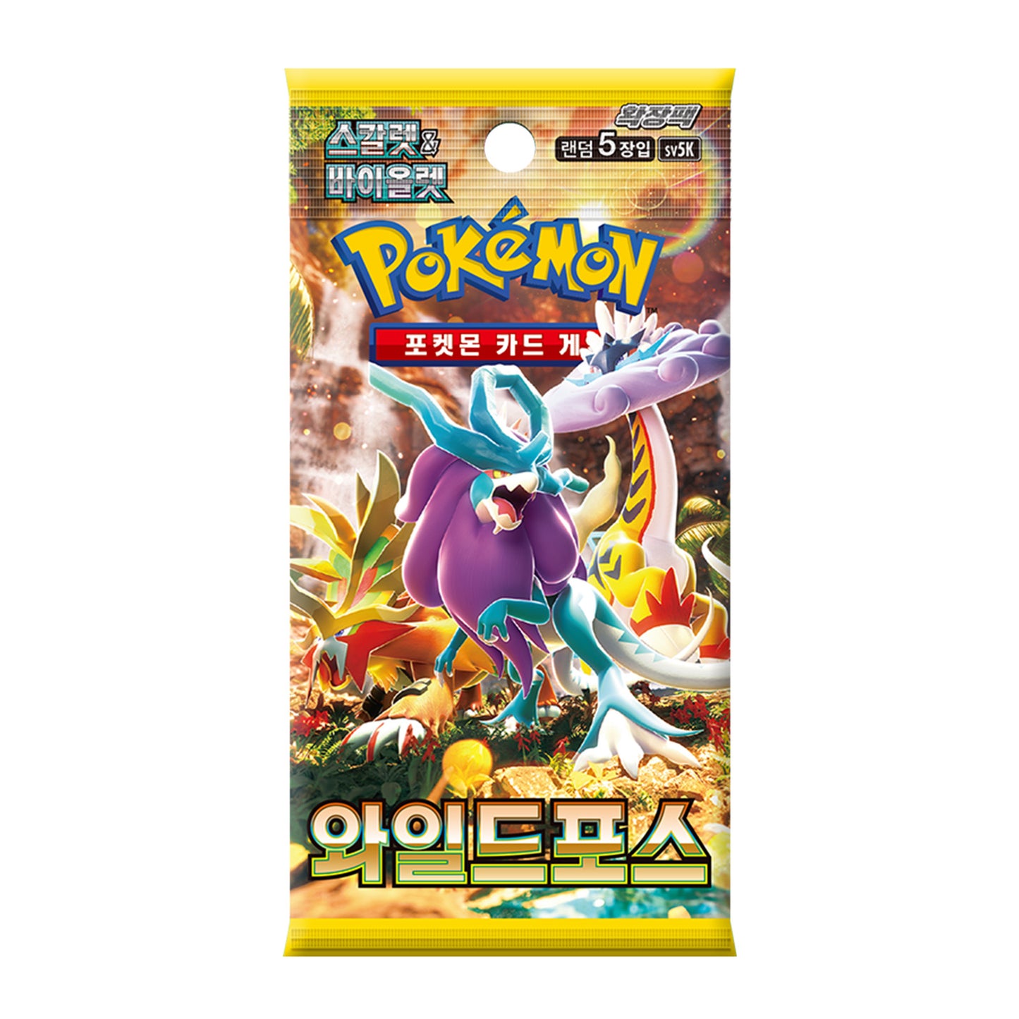 Pokemon Card Game Scarlet & Violet Wild Force Booster Box Factory Sealed Korean Version sv5K