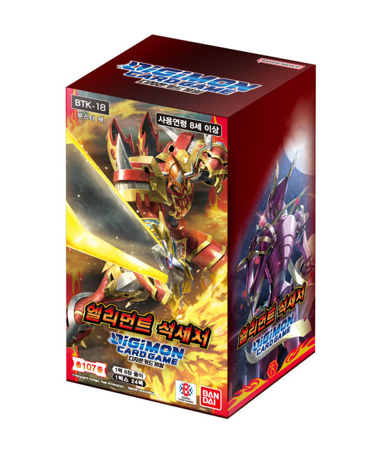 BANDAI Korean Digimon Cards [Element Successor] Booster Box Korean Verion BTK-18