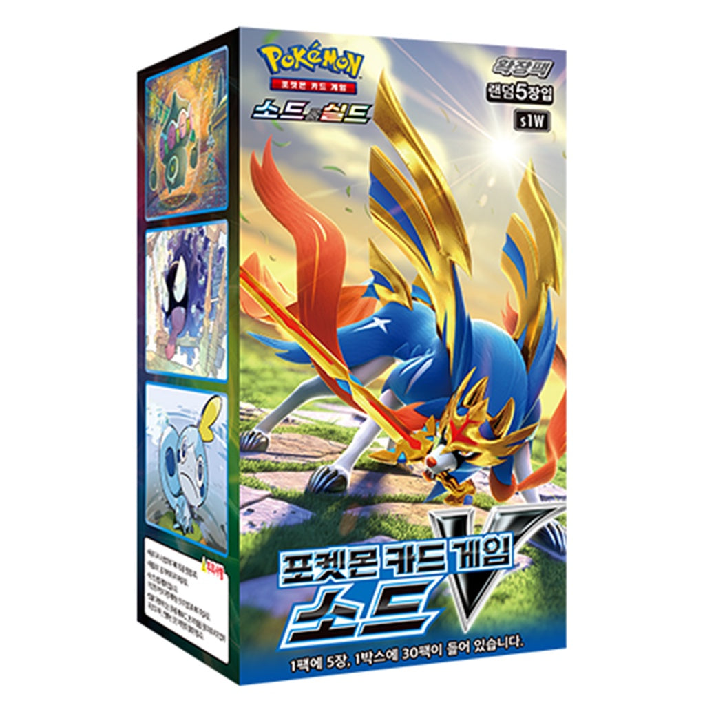 Pokemon Card Game Sword & Shield "Sword V" Booster Box s1W / Korean Ver