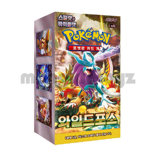 Pokemon Card Game Scarlet & Violet Wild Force Booster Box Factory Sealed Korean Version sv5K